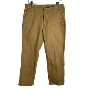 Bonobos Men's Size 30 Straight Leg Tan Flat Front Chino Pants Khaki